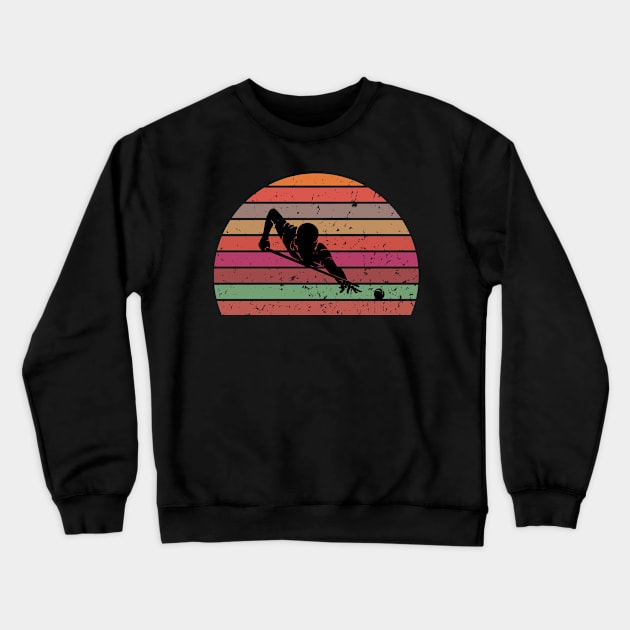 Billiards - vintage sunset design Crewneck Sweatshirt by BB Funny Store